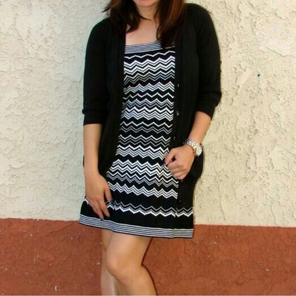 MISSONI for Target ~ Black and White Signature Missoni Print ~ Size M - Picture 5 of 5